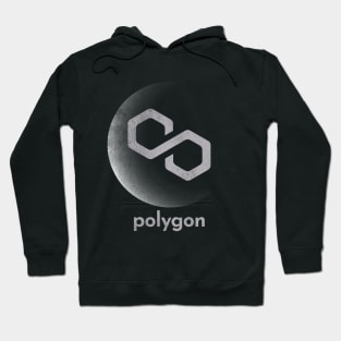 Vintage Polygon Matic Coin To The Moon Crypto Token Cryptocurrency Blockchain Wallet Birthday Gift For Men Women Kids Hoodie